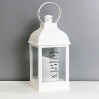 Personalised Antique Scroll White Lantern Extra Image 3 Preview